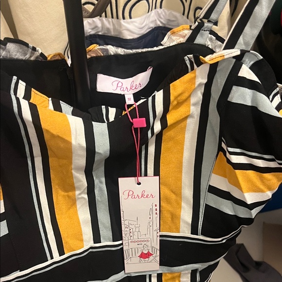 Striped Black and Yellow Dress - Picture 2 of 6